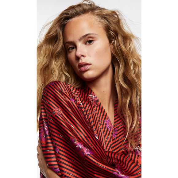 Mango Flower Print Kaftan Size L - Picture 8 of 8